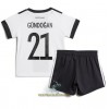 Officiële Voetbalshirt + Korte Broek Duitsland Ilkay Gundogan 21 Thuis WK 2022 - Kids